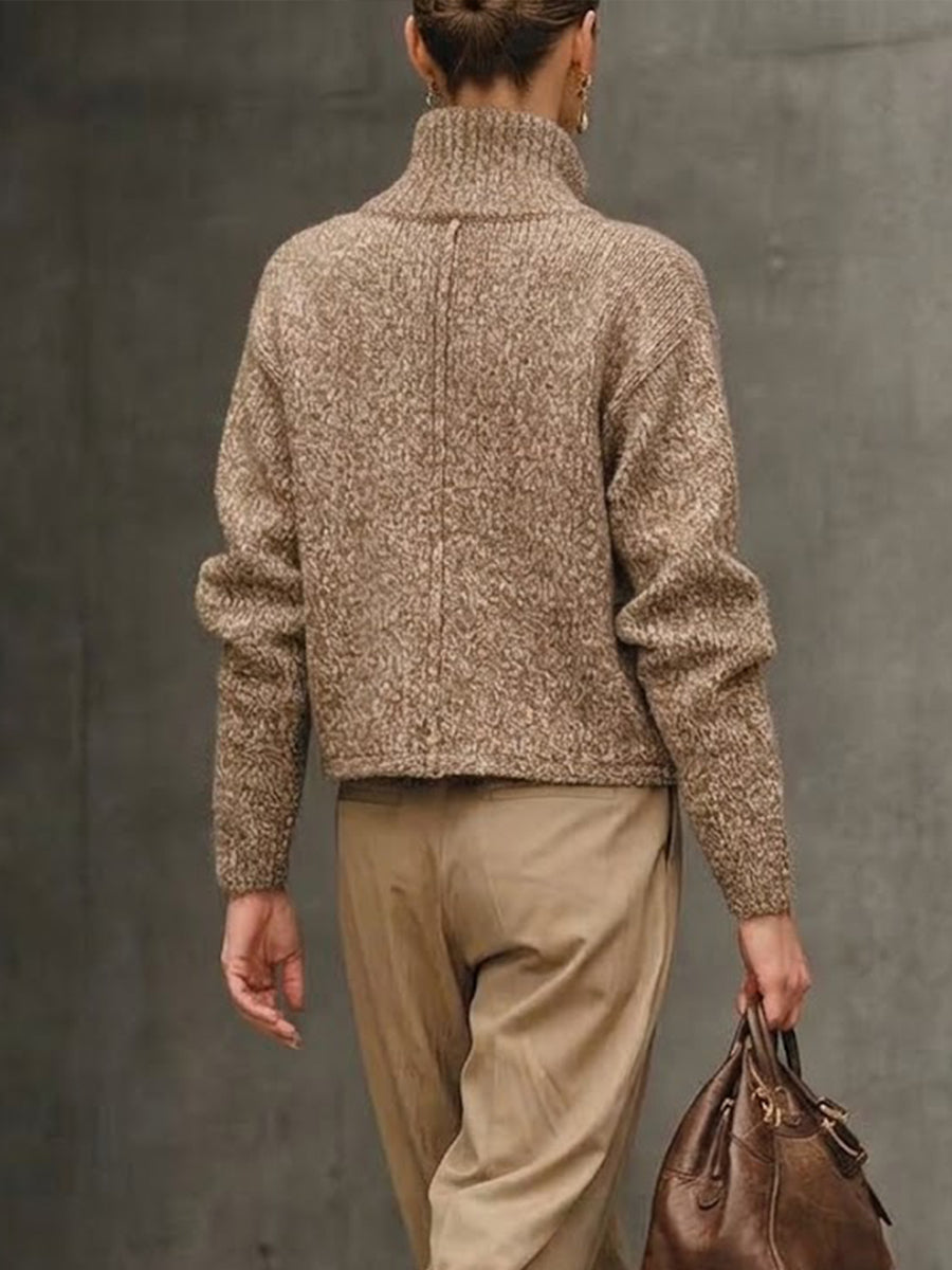 Enya | Mysig Casual Stickad Cardigan Jacka