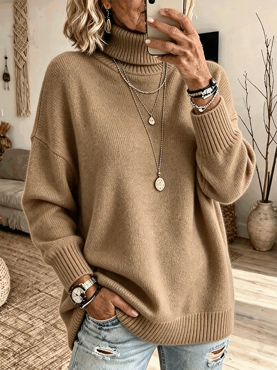 Agnete polotröja i khaki