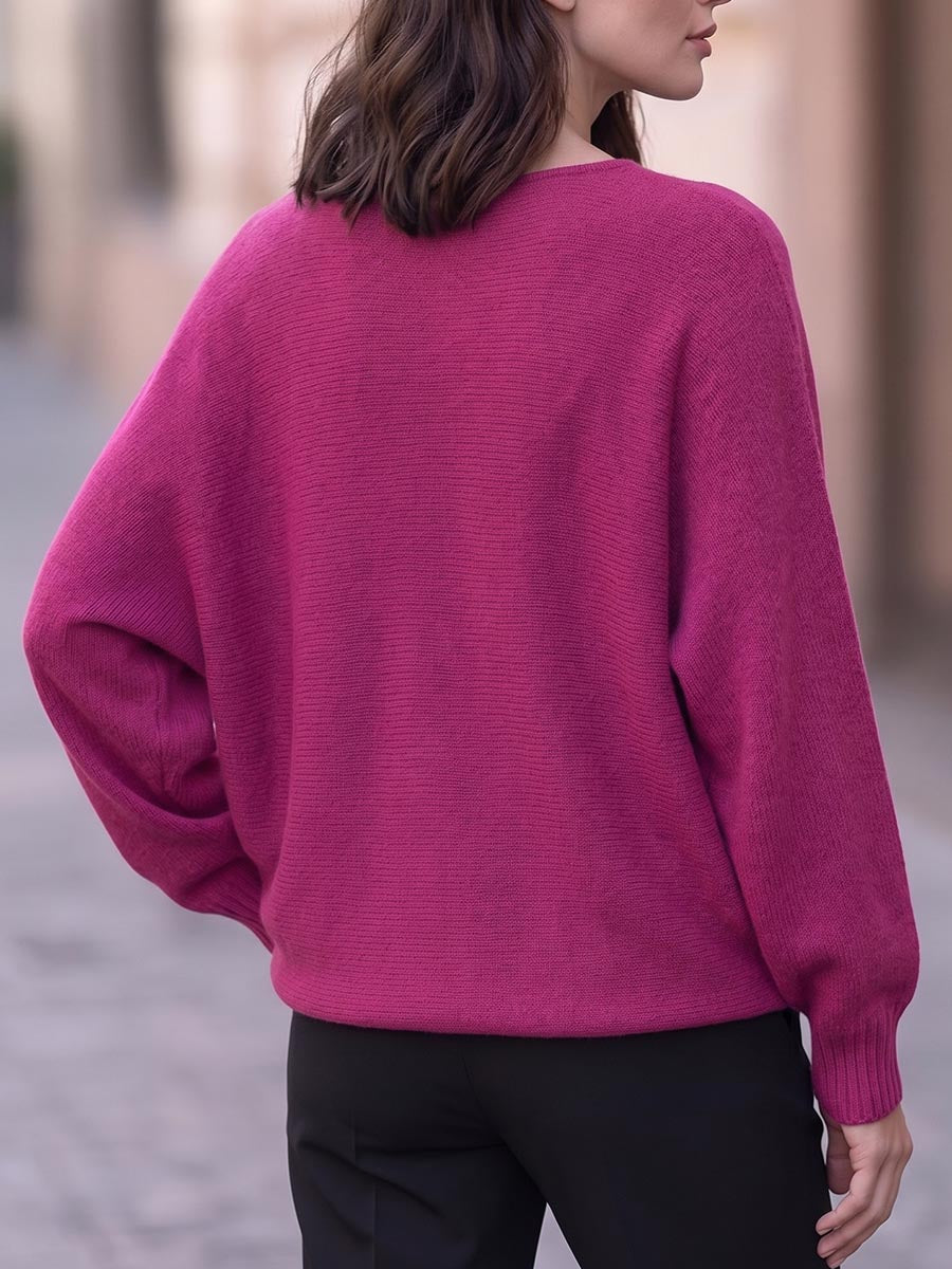 Lunette | Rundhalsad Stickad Tröja
