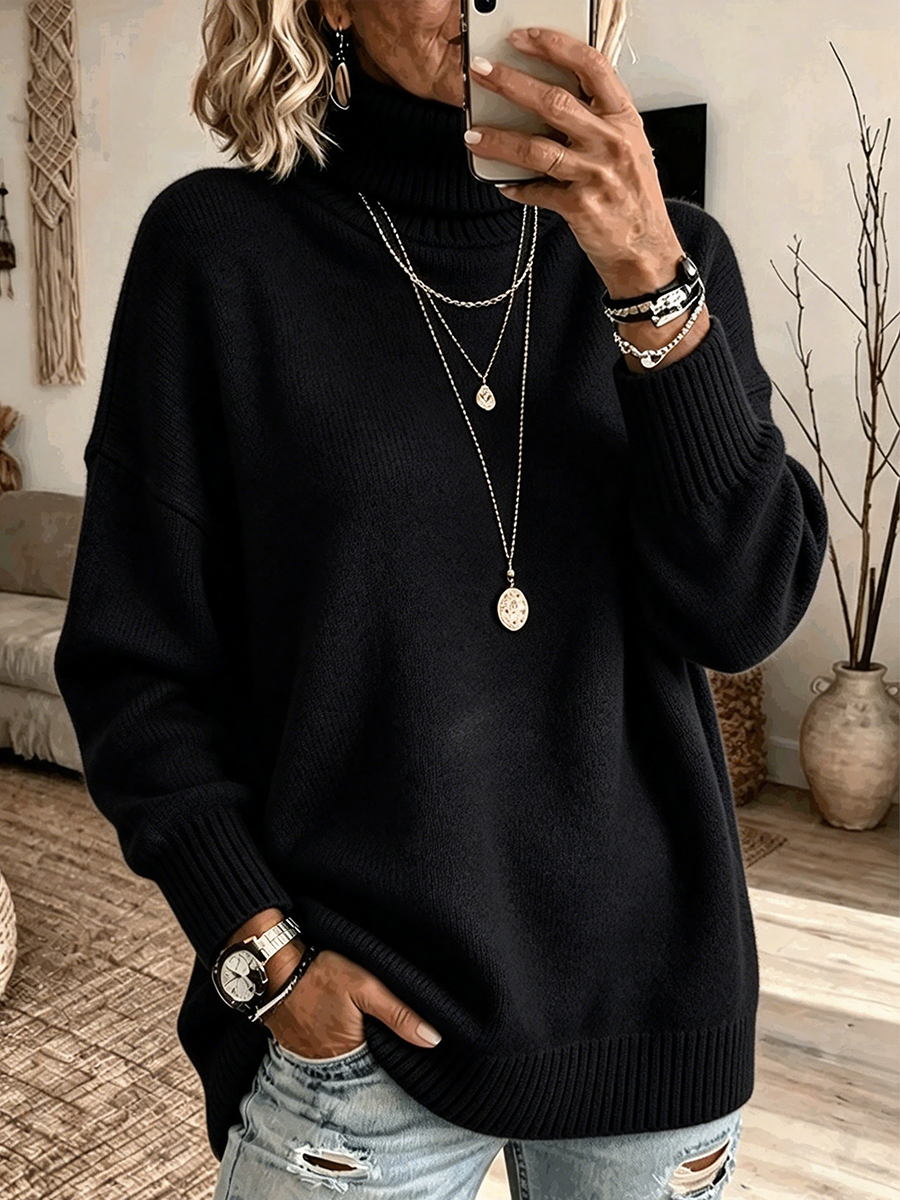 Agnete polotröja i svart