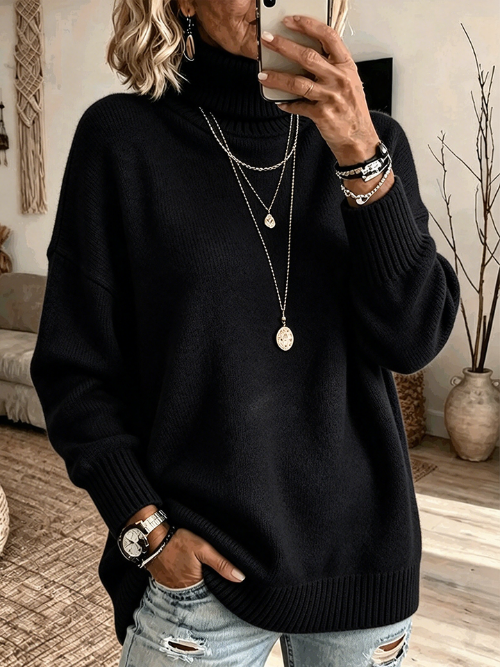 Agnete polotröja i svart