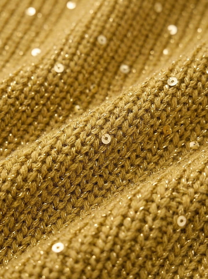 Isabella | Oversized Krage Cardigan Med Stora Metallknappar