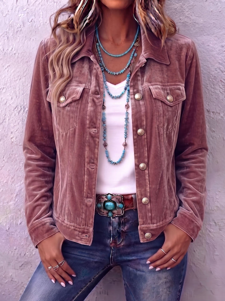 Dianne | Boho Vintage-inspirerad Sammetjacka