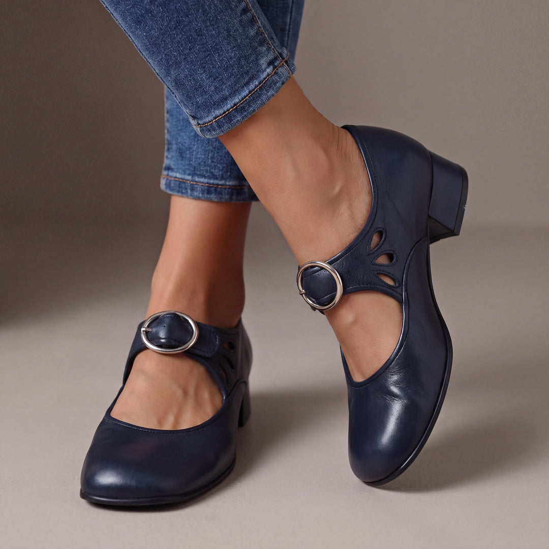 Josephine | Läder Komfort Mary Janes