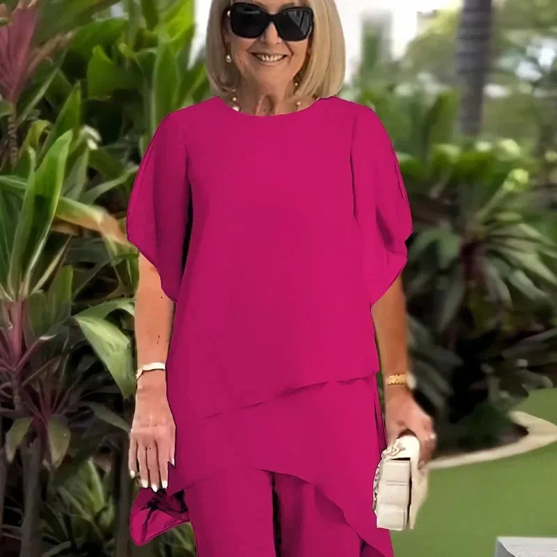 Benita | Elegant Asymmetrisk Tvådelad Set