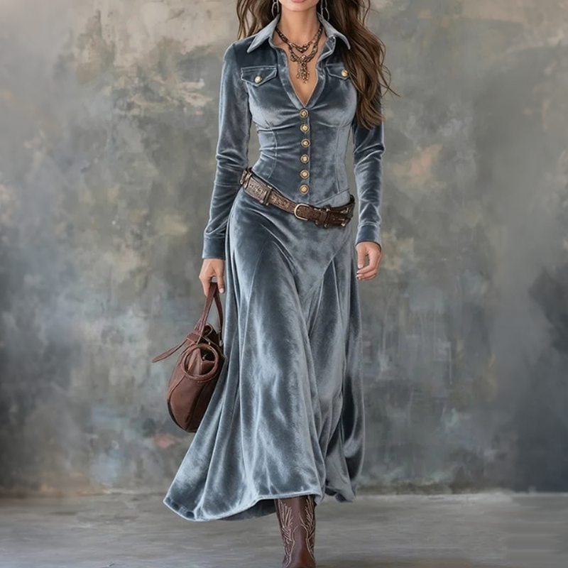 Venice | Modern Flowy Maxi Klänning