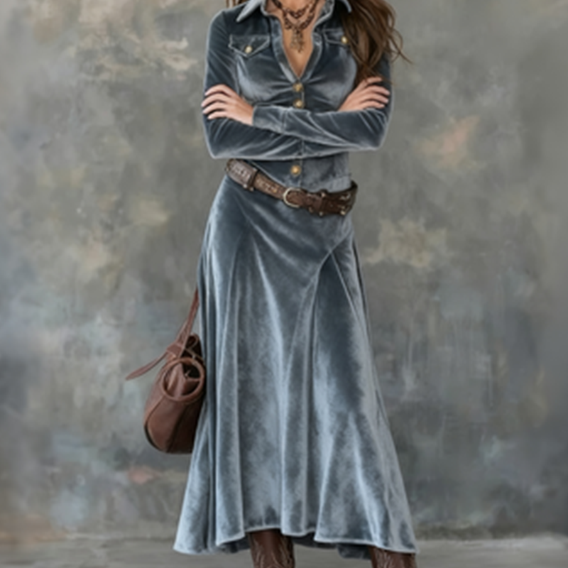 Venice | Modern Flowy Maxi Klänning