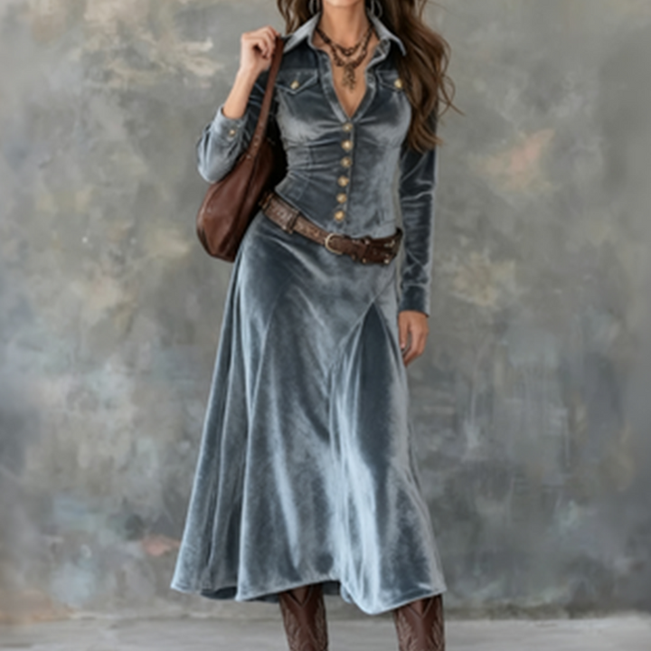 Venice | Modern Flowy Maxi Klänning