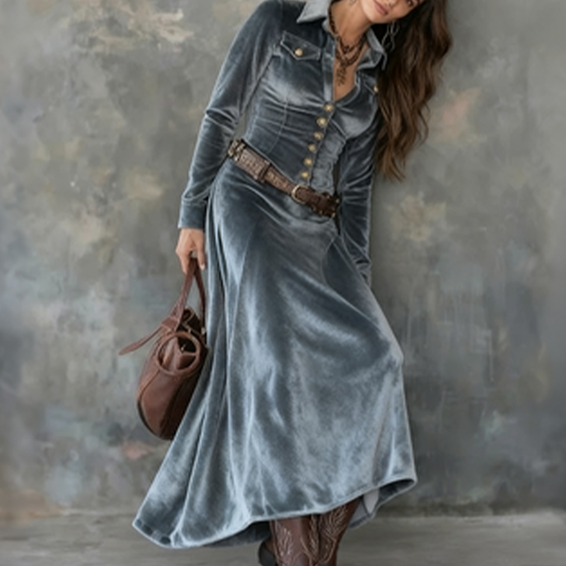 Venice | Modern Flowy Maxi Klänning