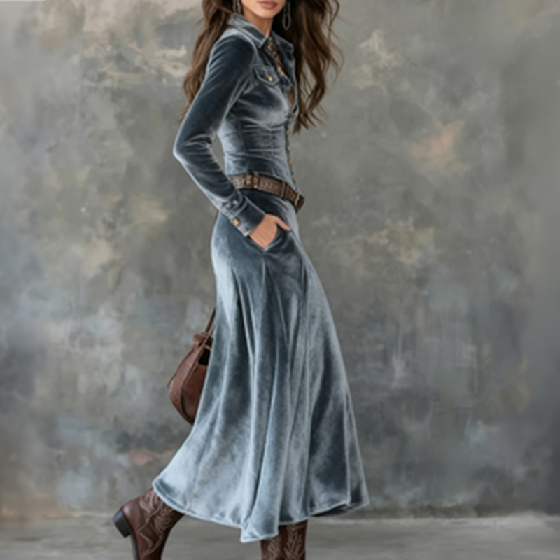 Venice | Modern Flowy Maxi Klänning