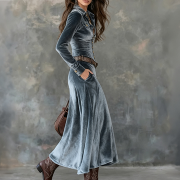 Venice | Modern Flowy Maxi Klänning