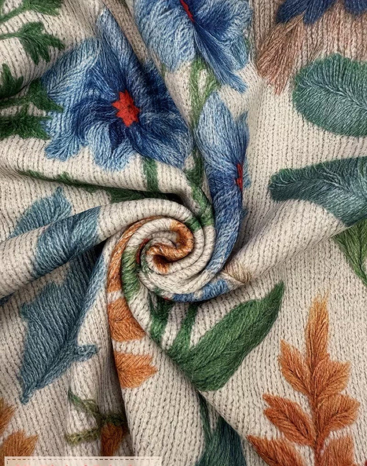Tabitha | Botanisk Trädgård Blommig Zip Cardigan