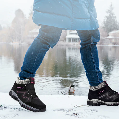 Gunborg vinterkängor i snön