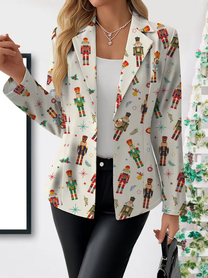 Vivenne | Nötknäppare Tryck Blazer
