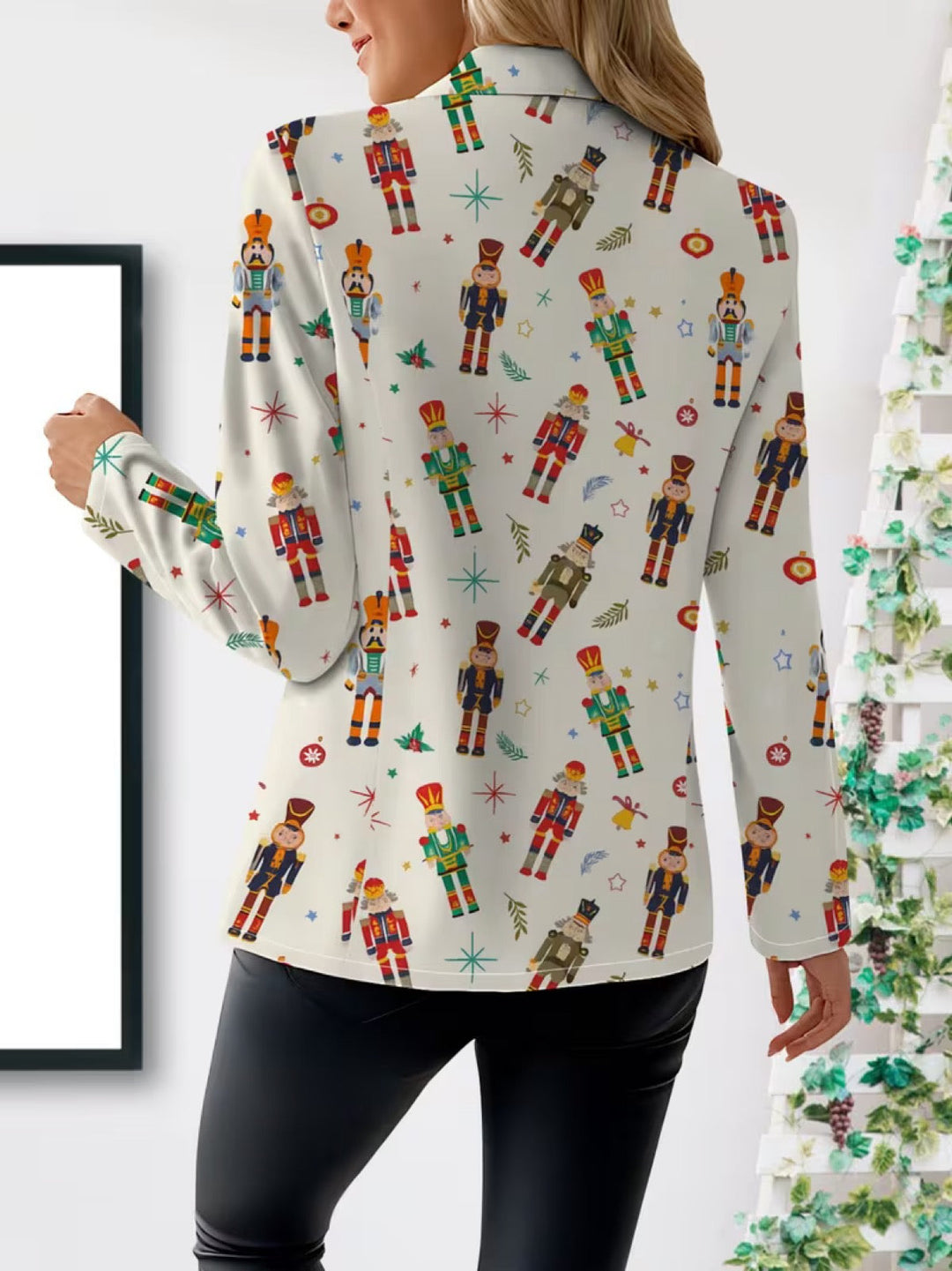 Vivenne | Nötknäppare Tryck Blazer
