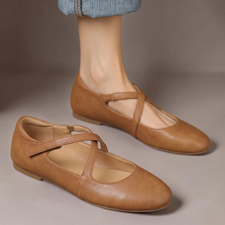 Zeor | Äkta läderballerinas