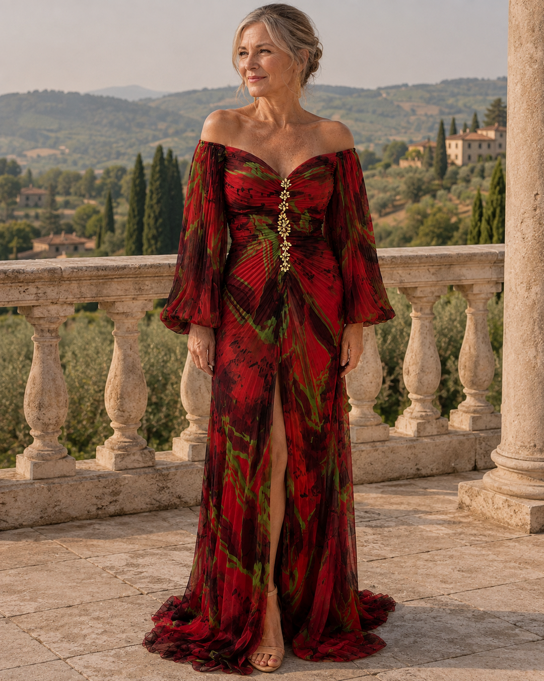 Germaine | Off-Shoulder Maxi Klänning