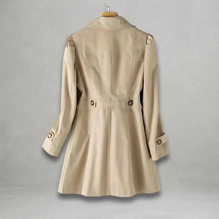 Silvia | KLASSISK ENKELKNAPPAD TRÄNCOAT
